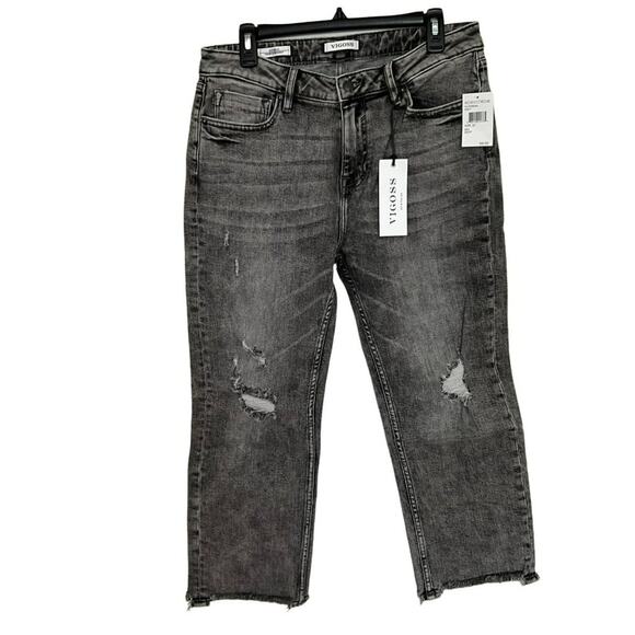 NWT Vigoss Stevie Crop Straight Leg Jeans Women's sz 26 - Picture 1 of 3